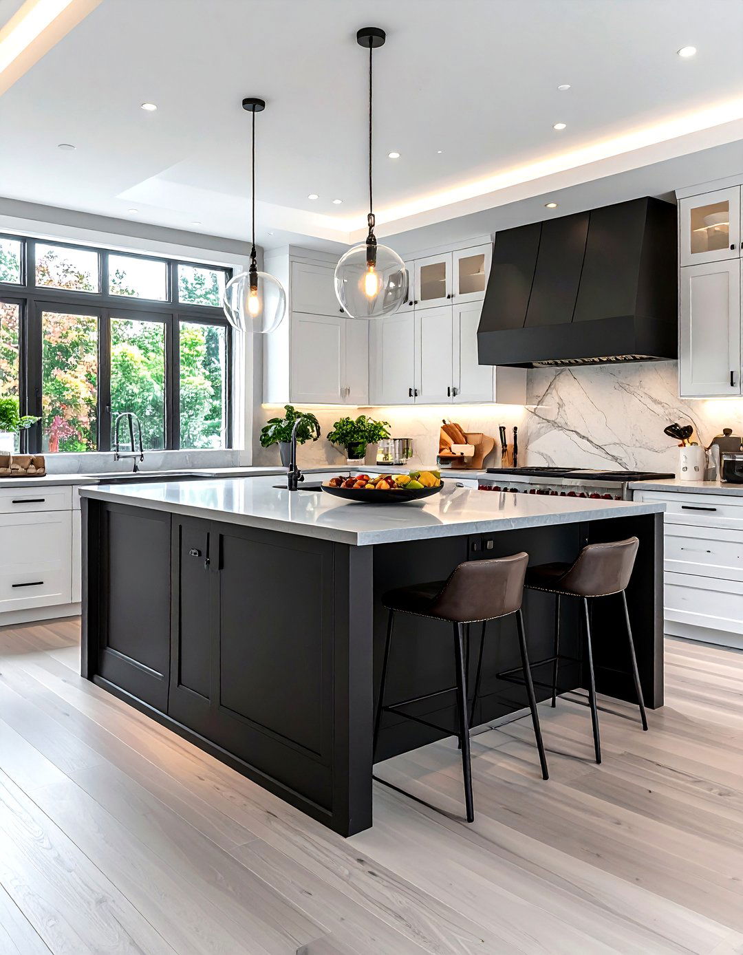 Dark kitchen island - 30 dark kitchen ideas
