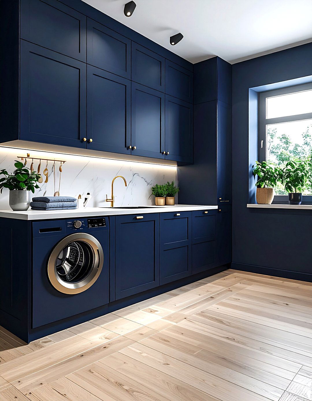 Dark laundry room - 30 moody decor ideas
