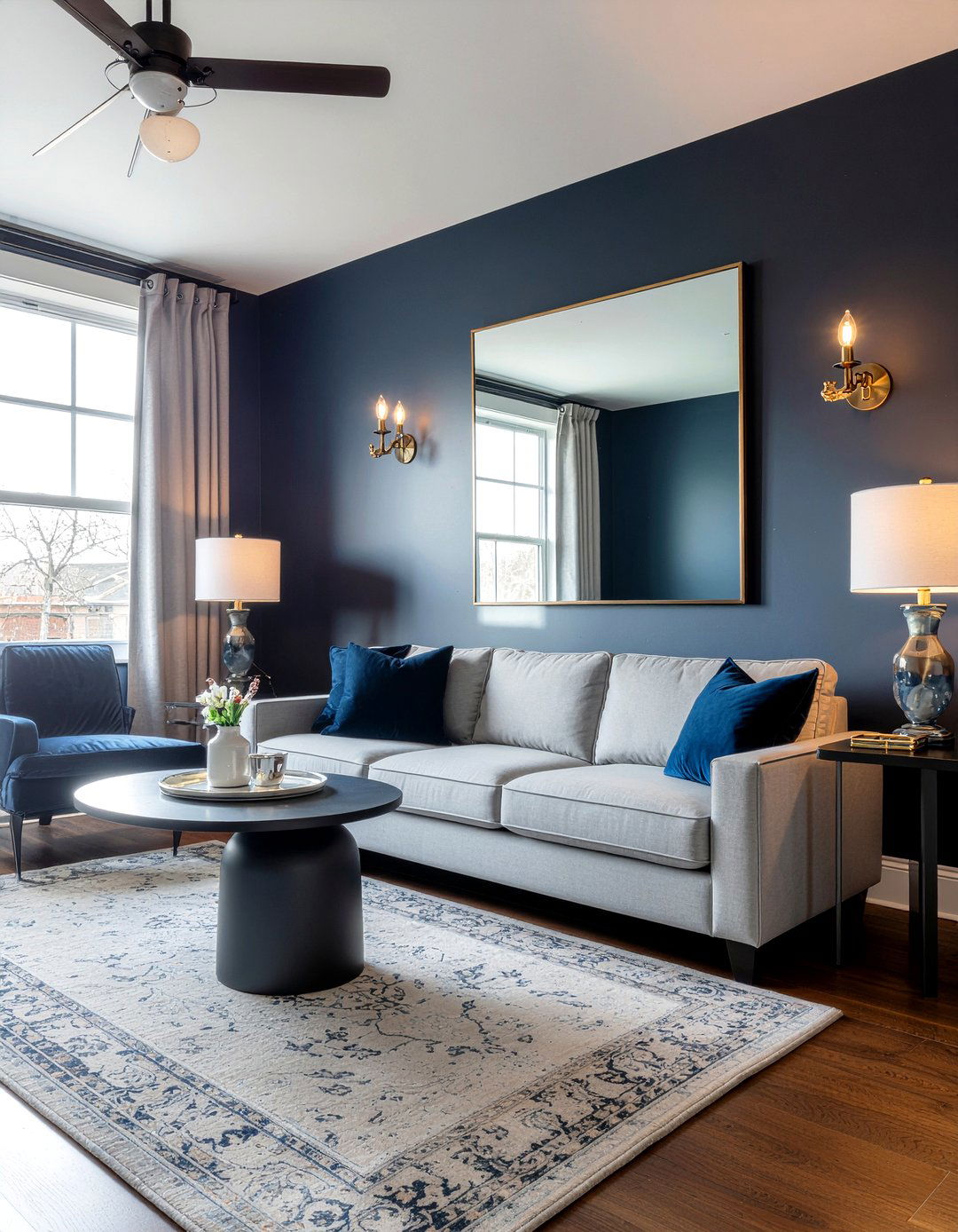 Dark living room walls - 30 move in ready living room ideas