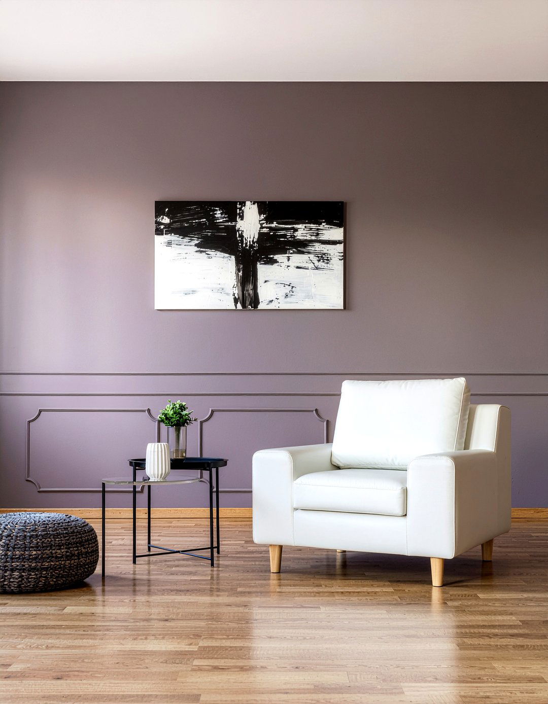 Dark mauve walls - 30 mauve living room ideas