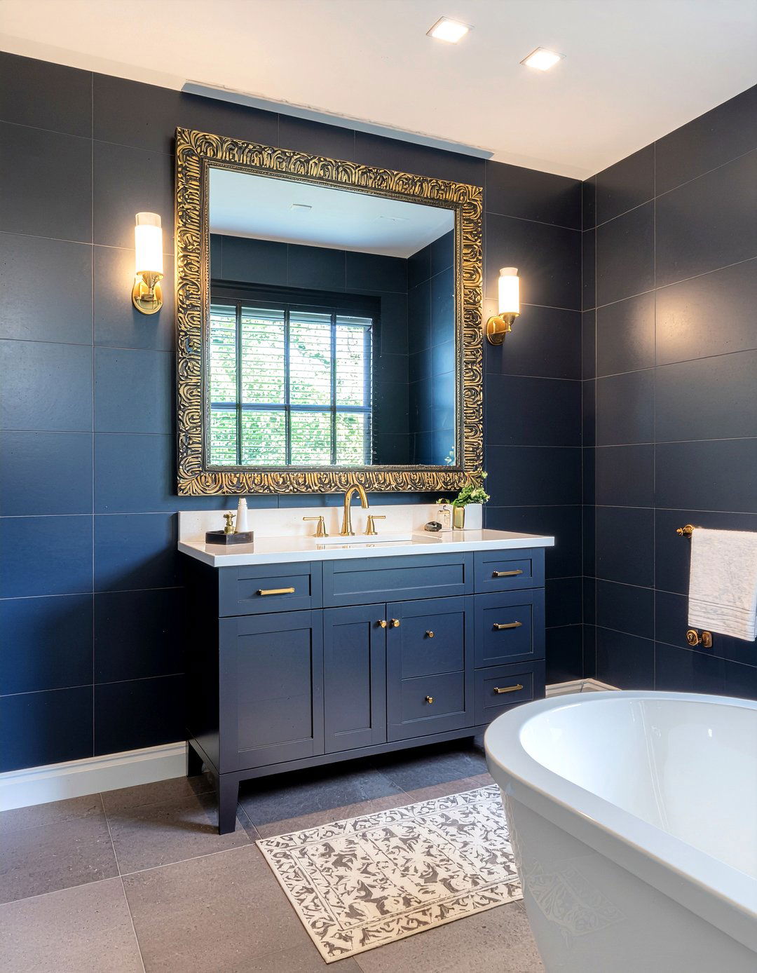 Dark moody bathroom - 30 bathroom trend forecast ideas