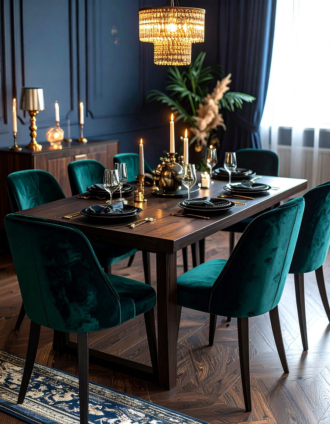 Dark moody dining room - 30 viral dining room ideas