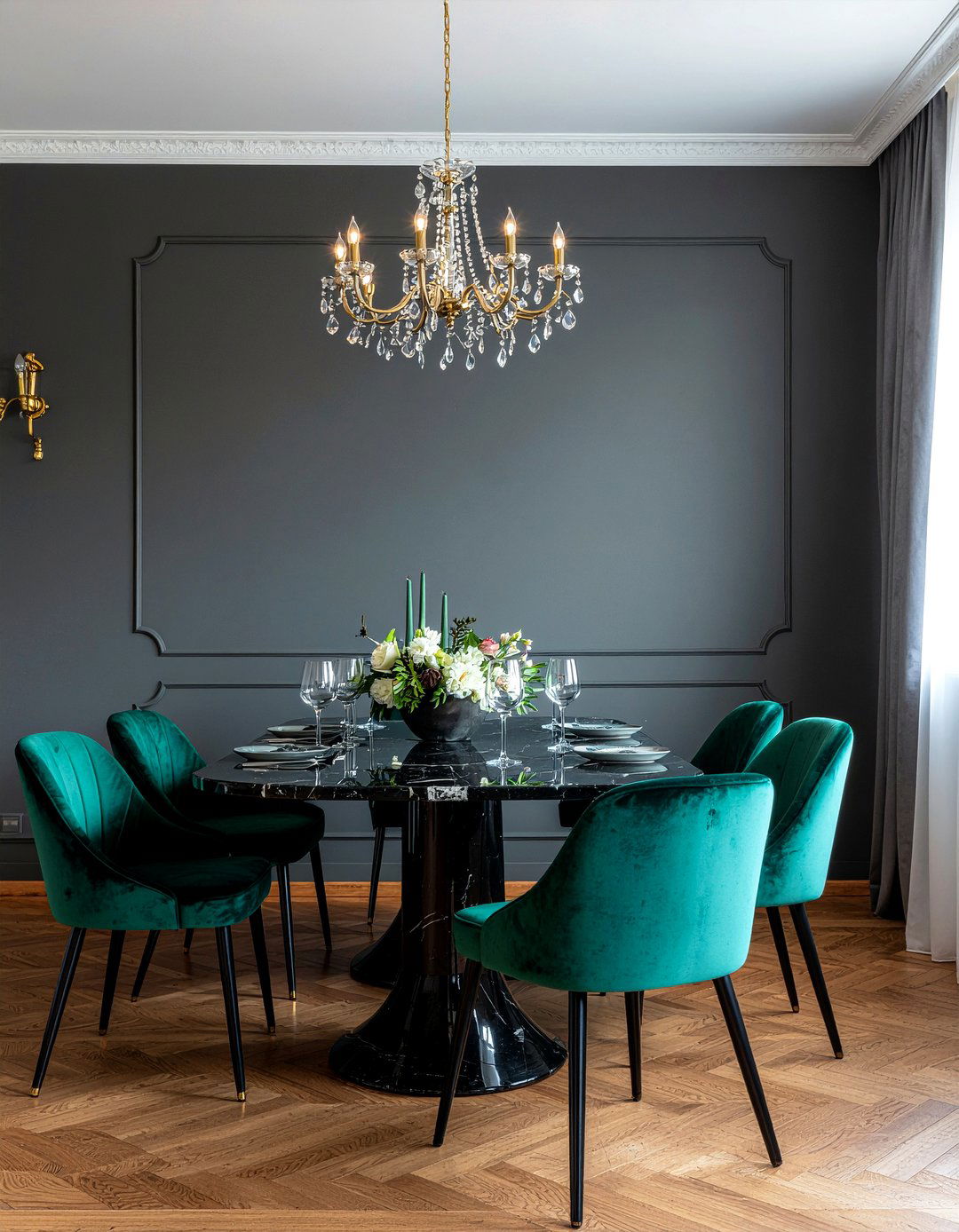 Dark moody dining room - 30 dining area ideas