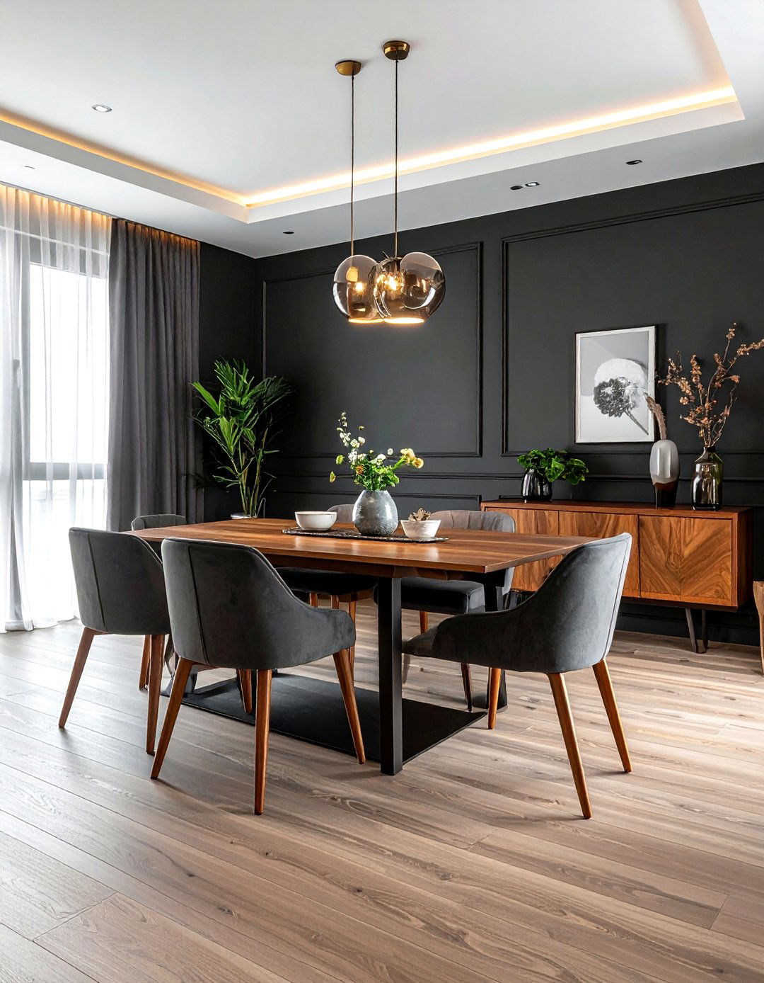 Dark moody dining room paint - 30 classic dining room ideas