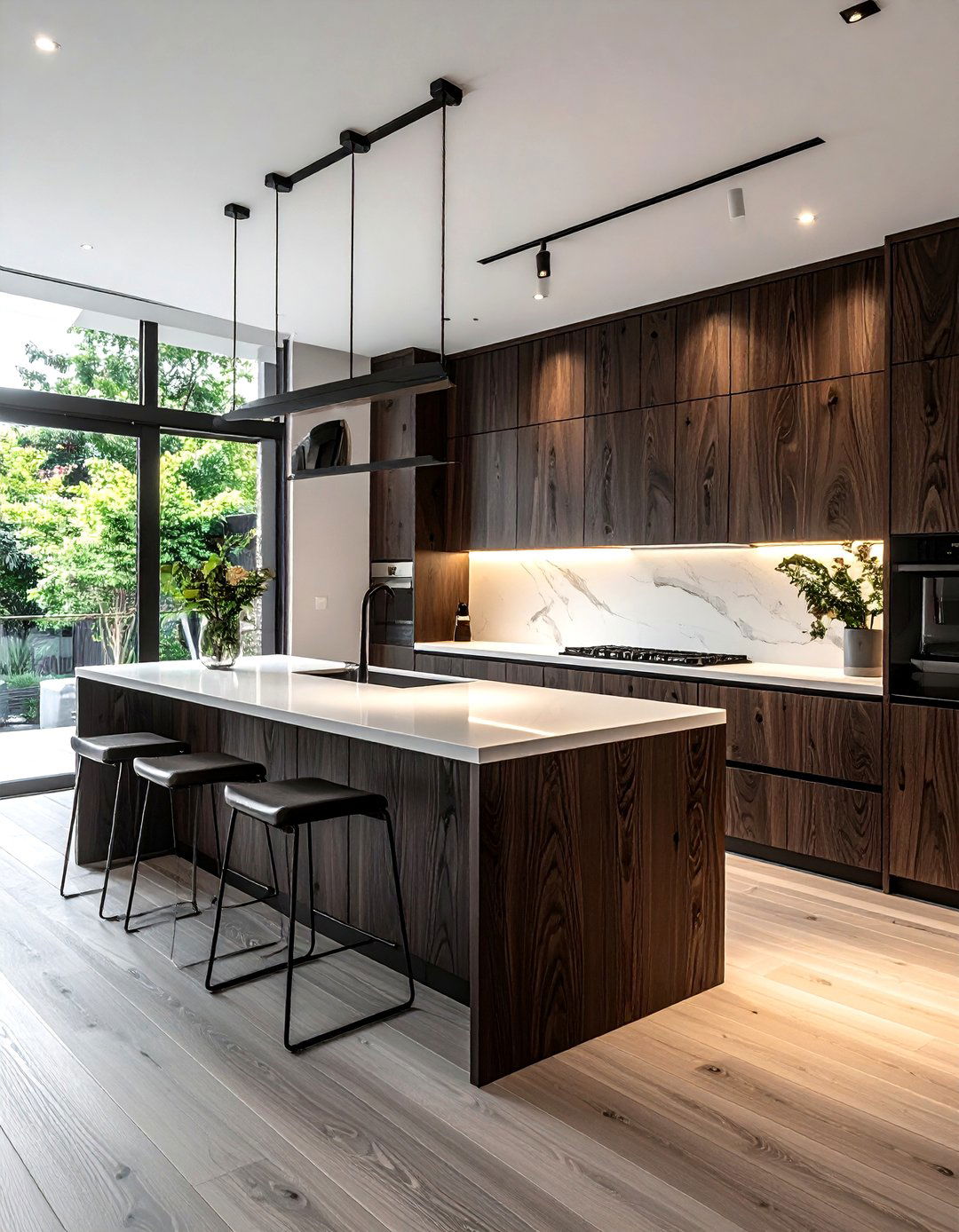 Dark oak kitchen - 30 dark kitchen ideas