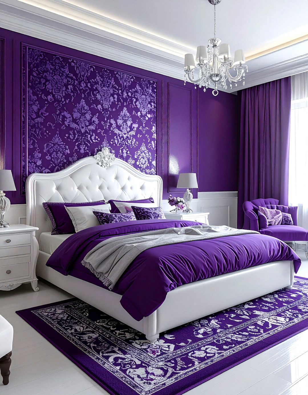 30 Dreamy Purple and White Bedroom Ideas for a Serene Space