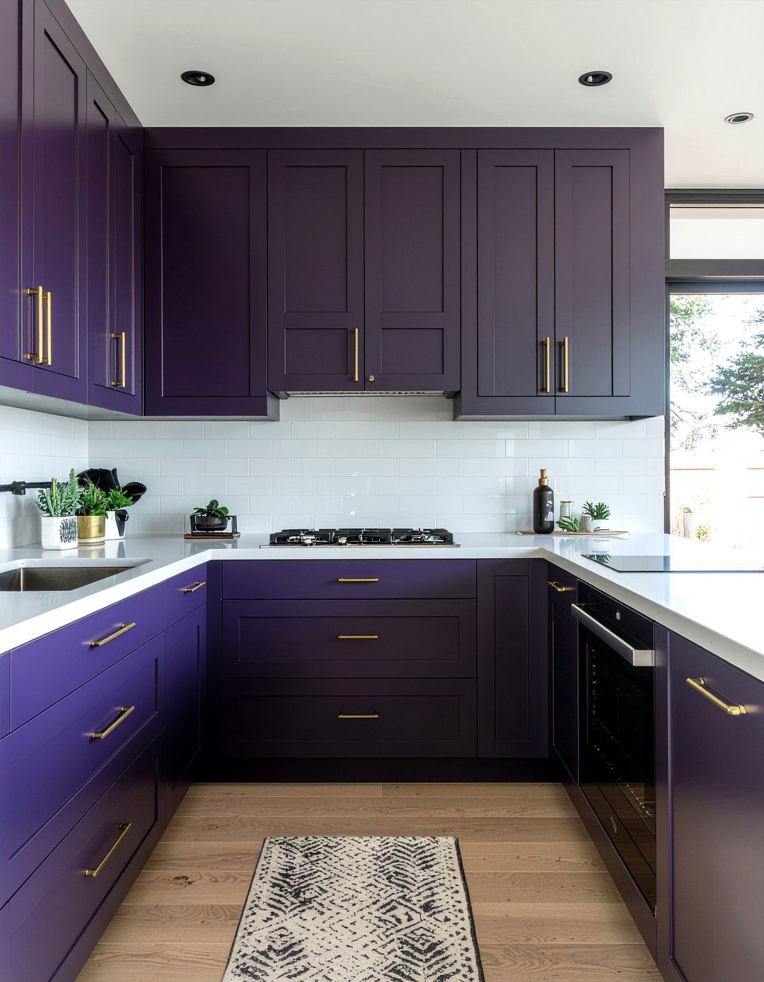 Dark purple kitchen cabinets - 30 purple kitchen ideas