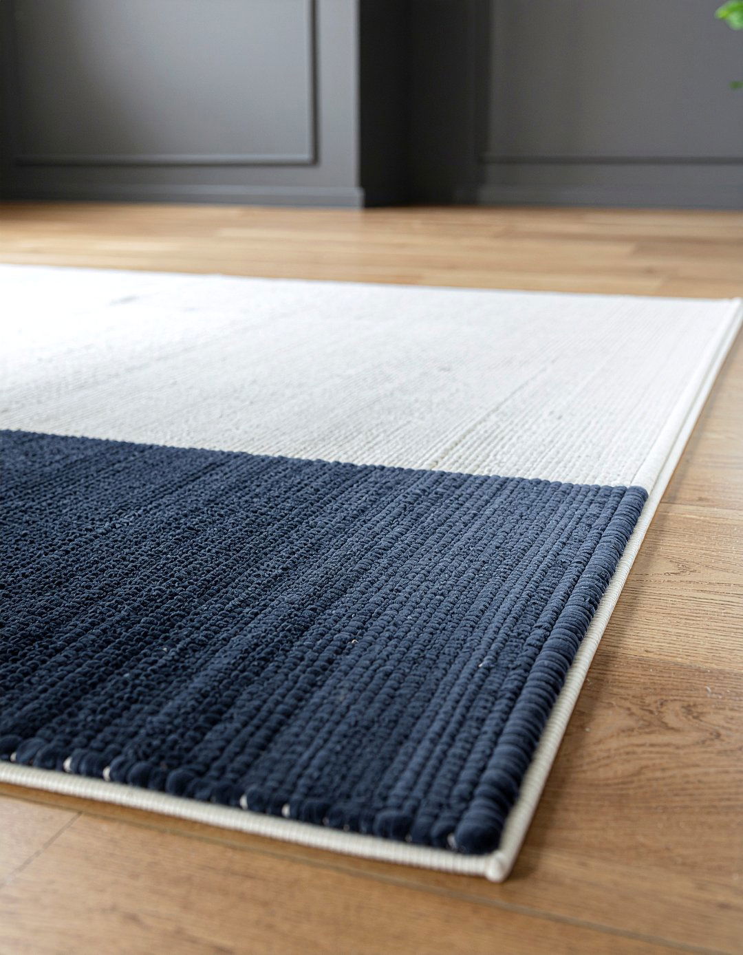 Dark rug over light rug - 30 living room rug layering ideas