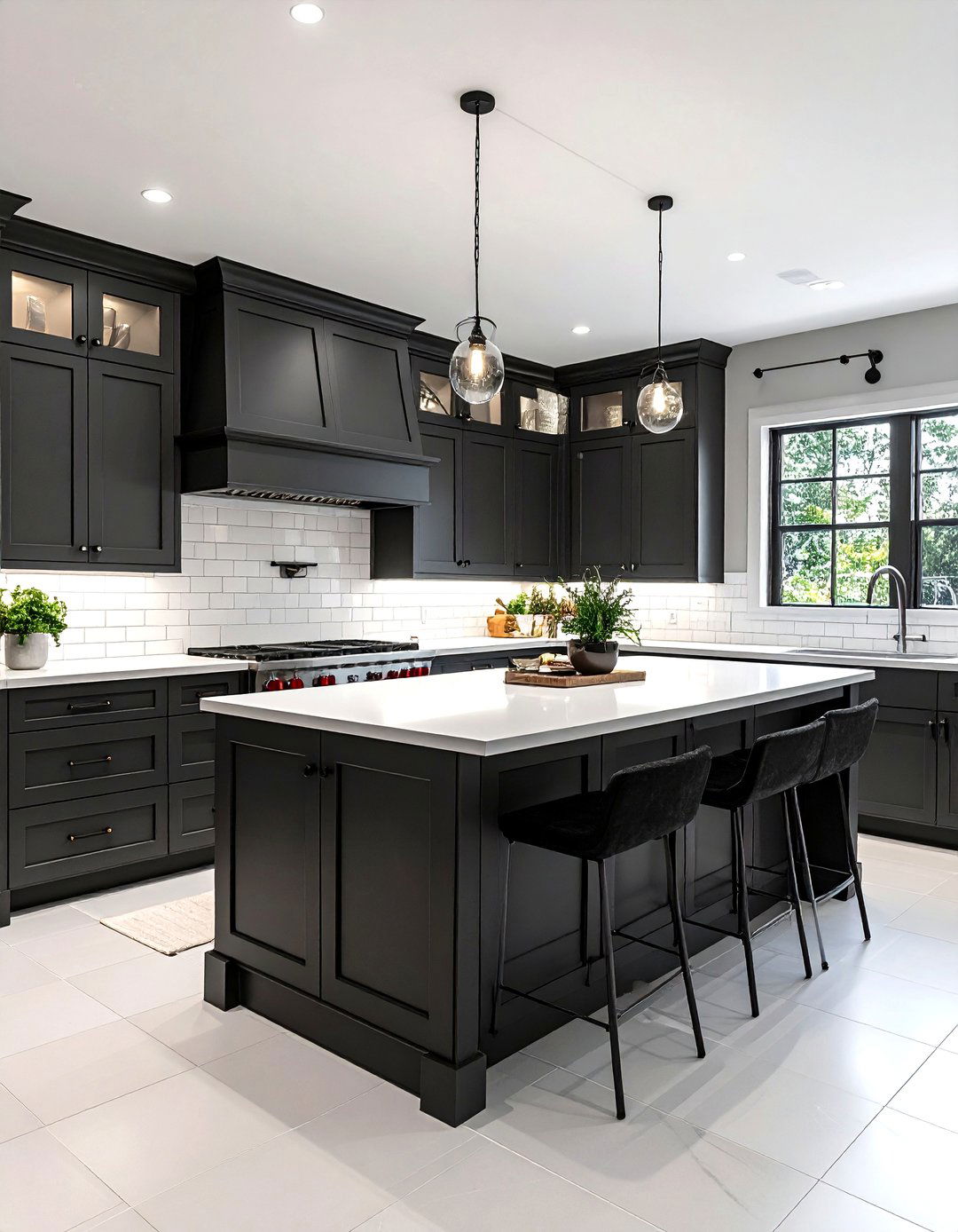 Dark shaker kitchen