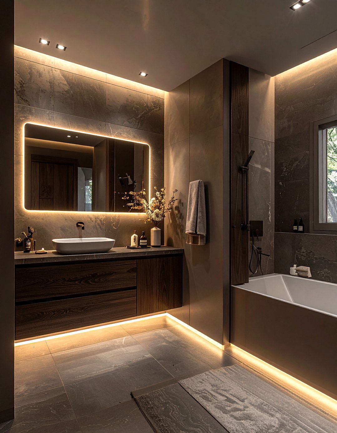 Dark taupe bathroom - 30 taupe bathroom ideas