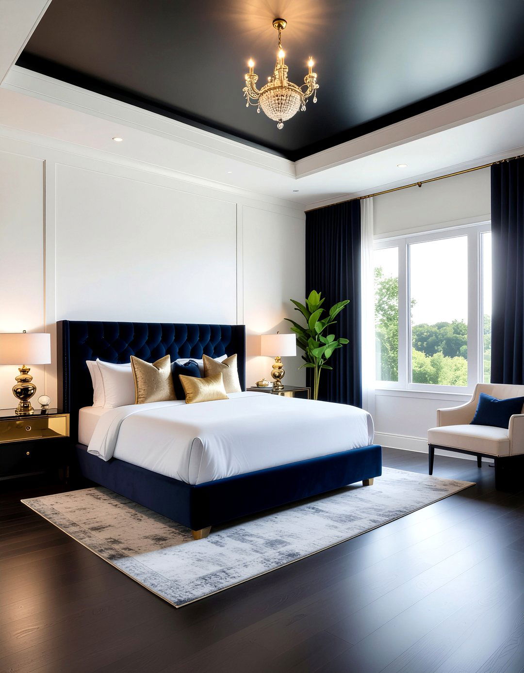 Dark tray ceiling - 30 bedroom tray ceiling ideas