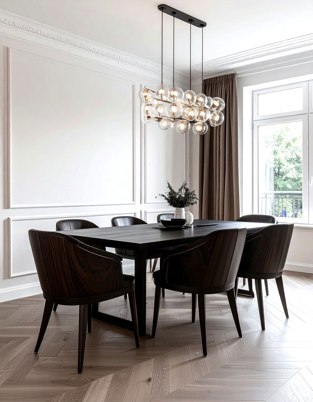 Dark wood chair - 30 wood dining chair ideas