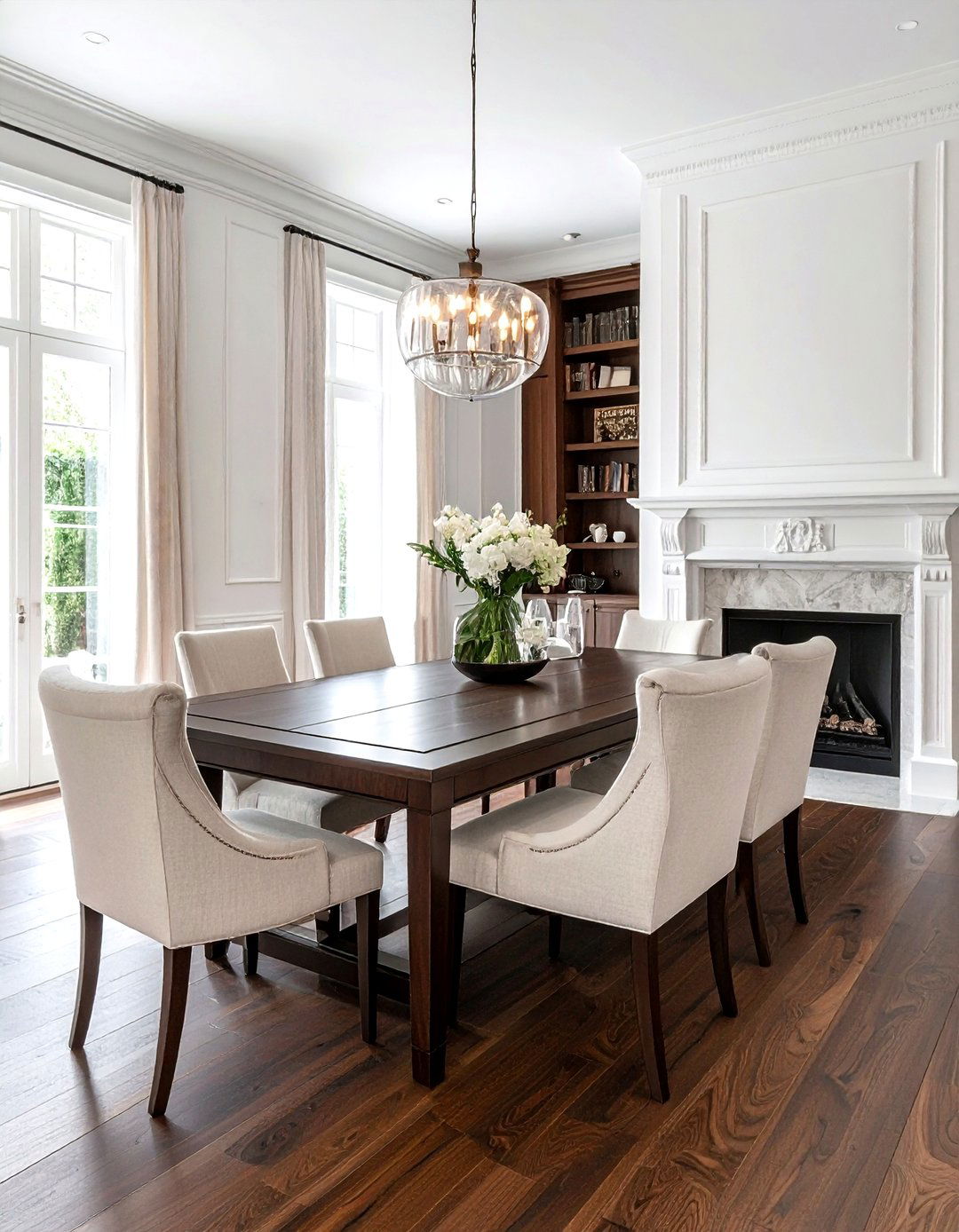 Dark wood dining room - 30 luxurious dining room ideas