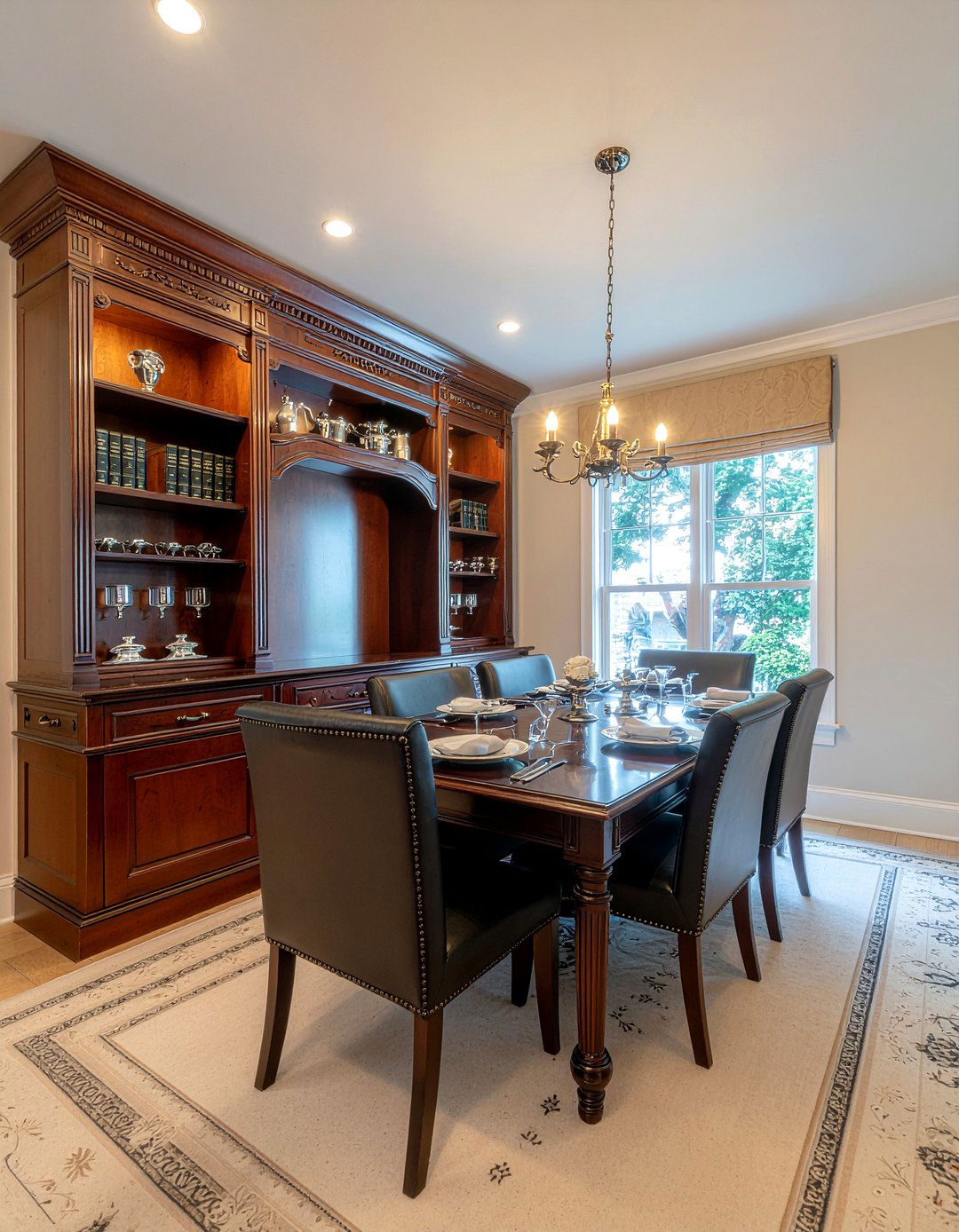 Dark wood dining room cabinetry - 30 dining room built-in cabinet ideas