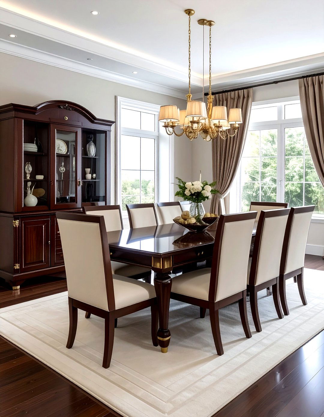 Dark wood dining room furniture - 30 classic dining room ideas