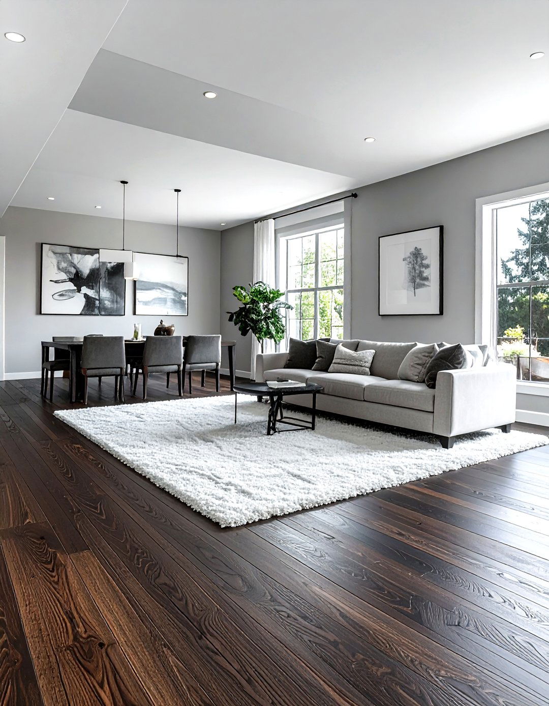 Dark wood flooring - 30 refined decor ideas