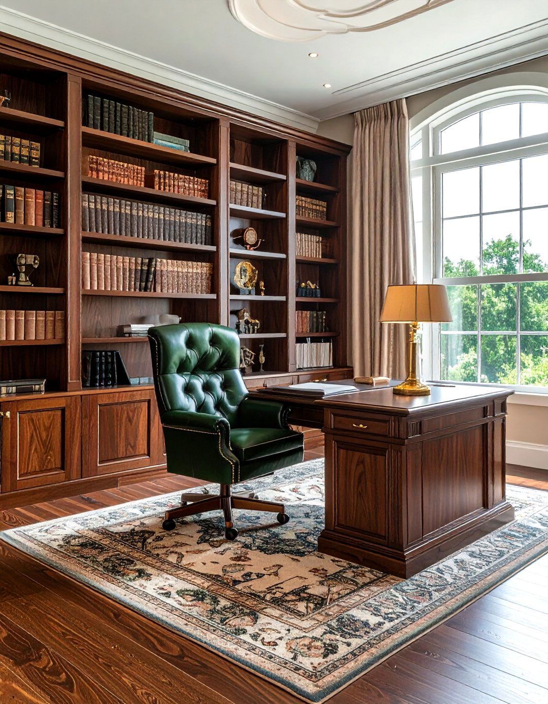 Dark wood home office - 30 amazing decor ideas