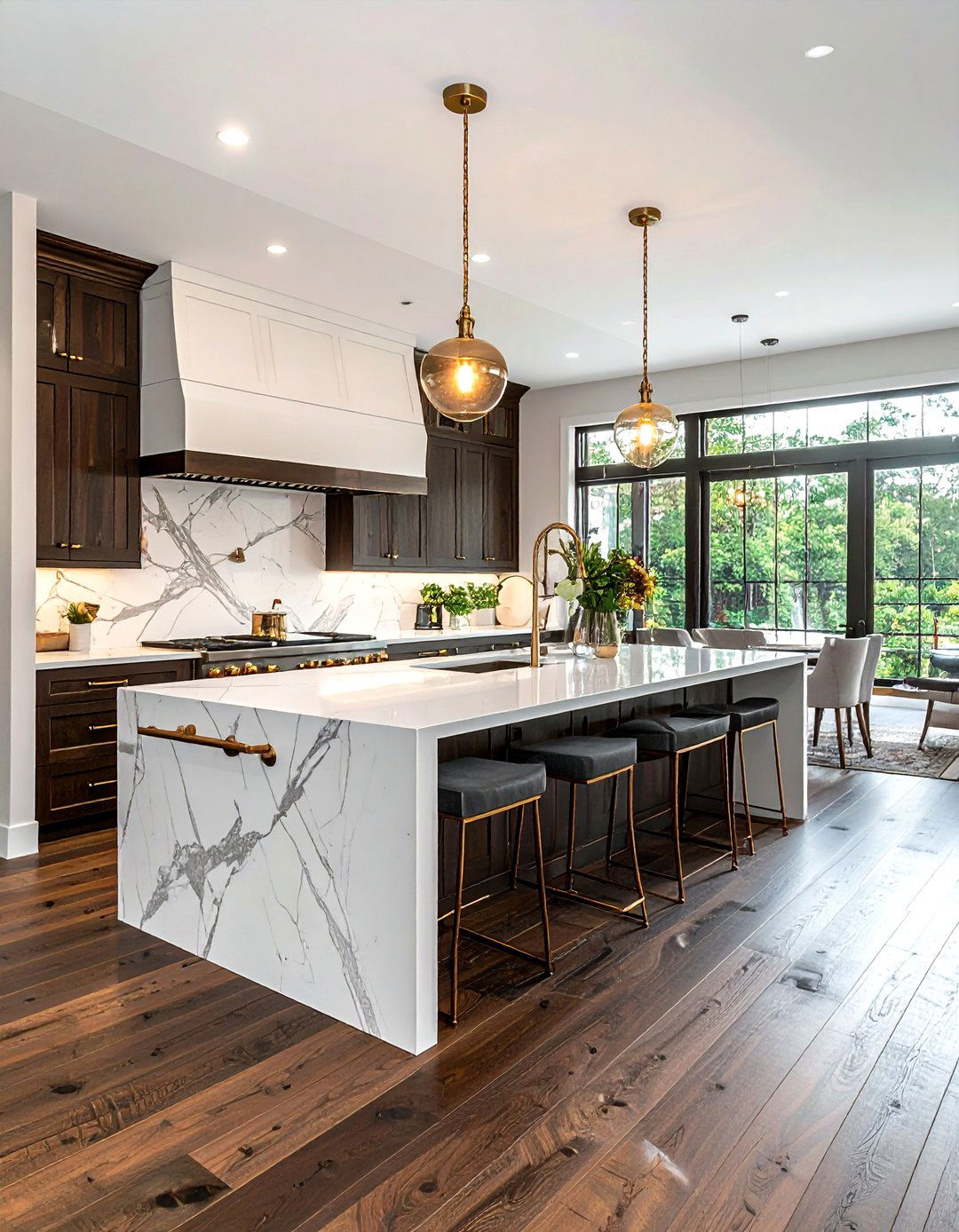 Dark wood kitchen - 30 rustic kitchen ideas