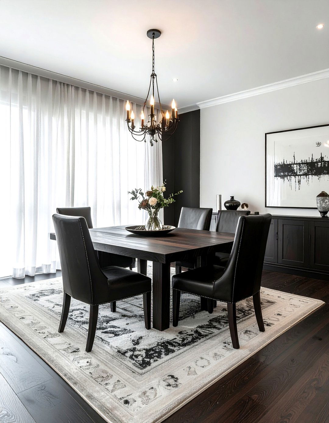 Dark wood live edge dining - 30 live edge dining room ideas