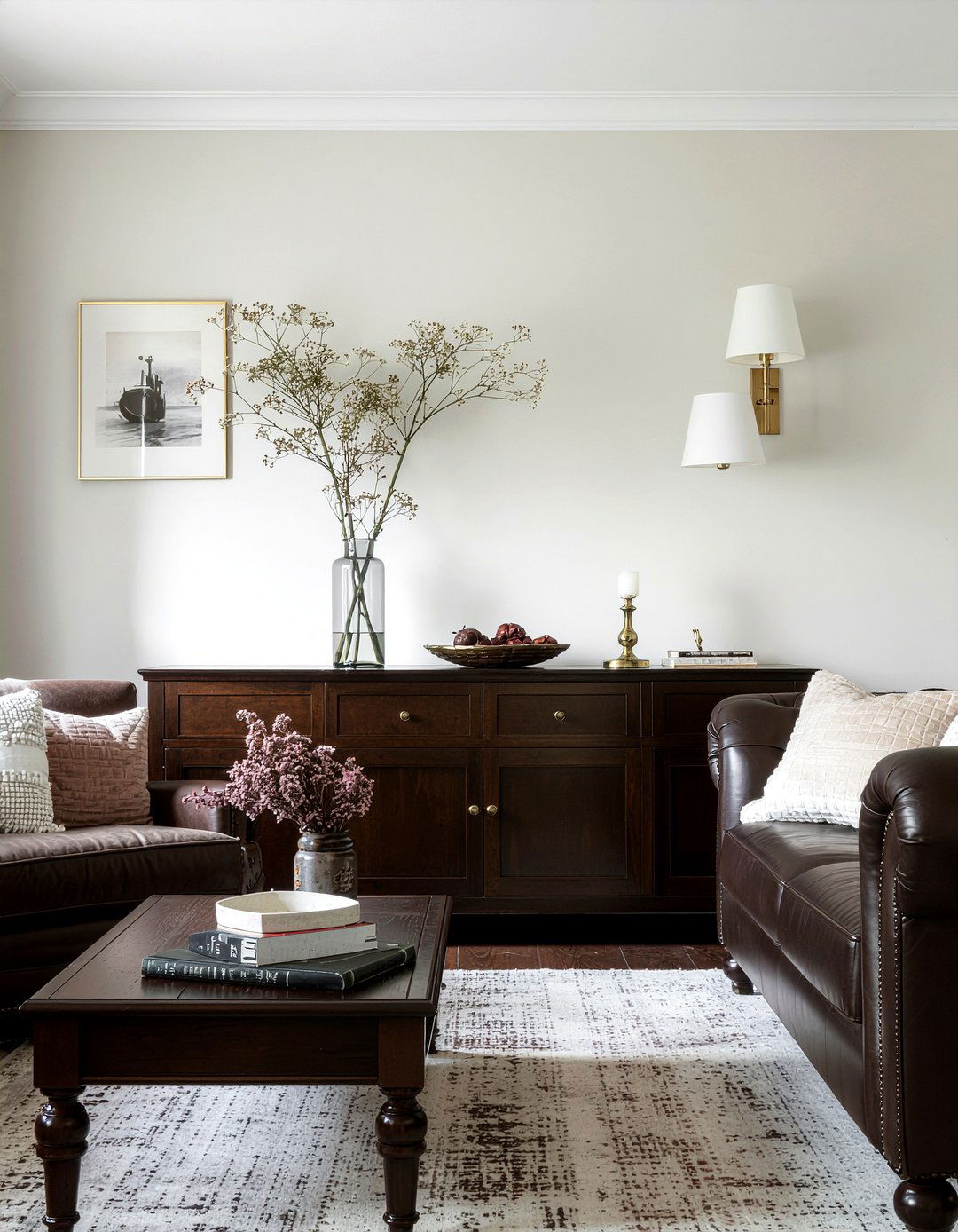 Dark wood living room furniture - 30 Chinese living room ideas