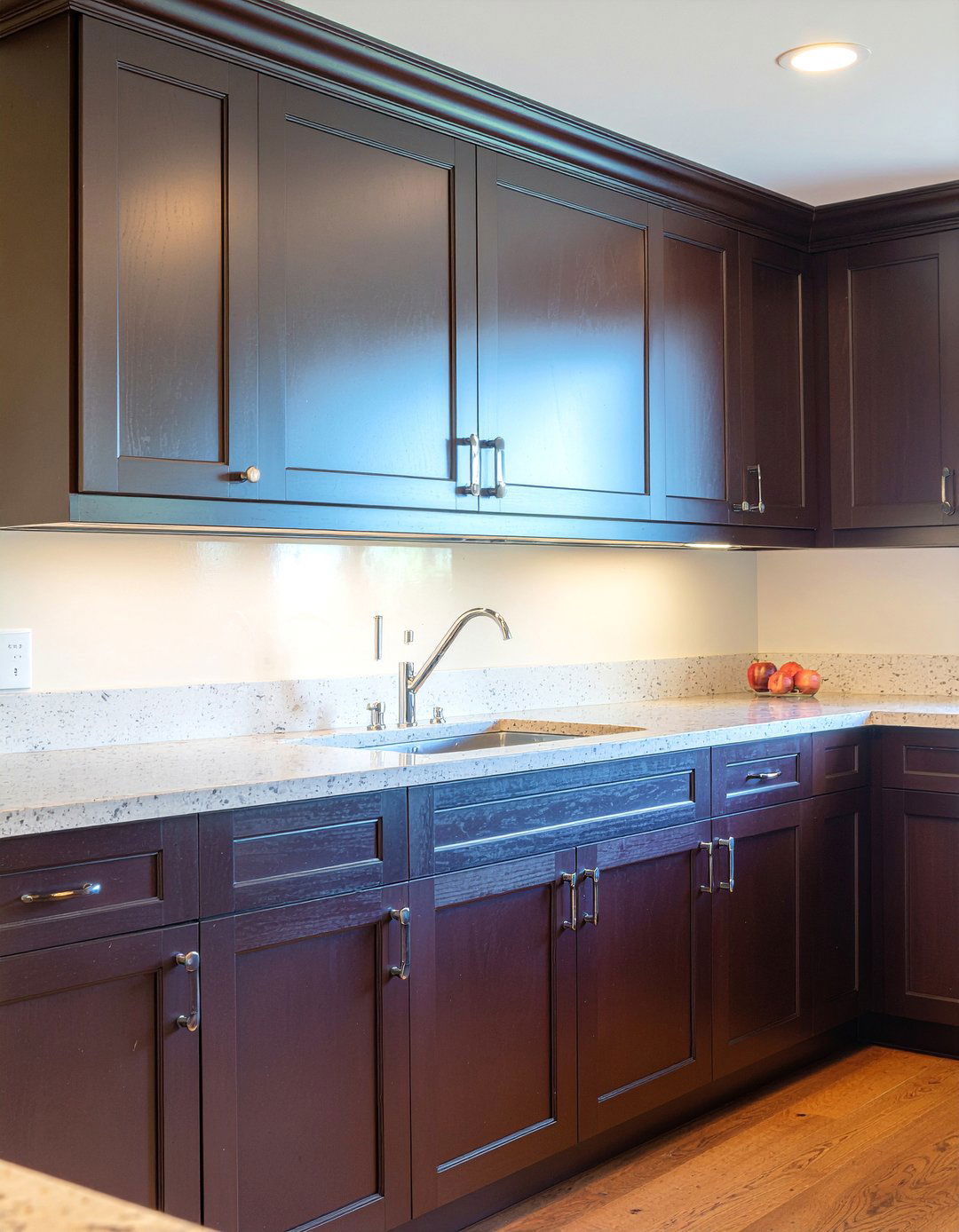 Dark wood raised panel cabinets - 30 raised panel kitchen cabinet ideas