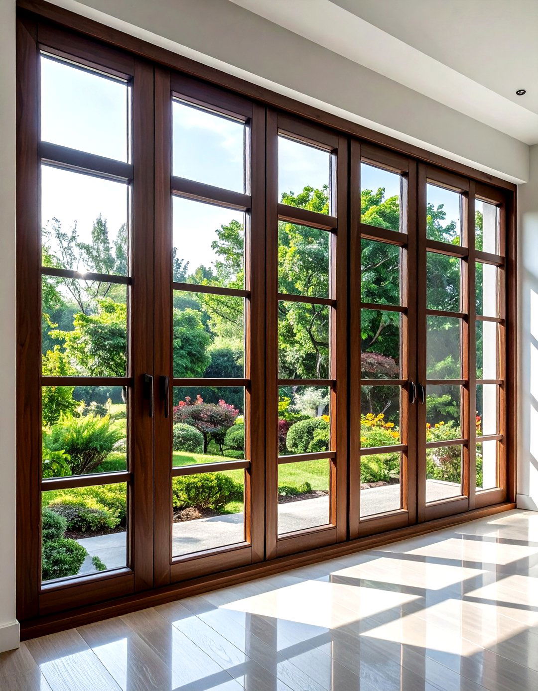 Dark wood window frames - 30 dark wood decor ideas