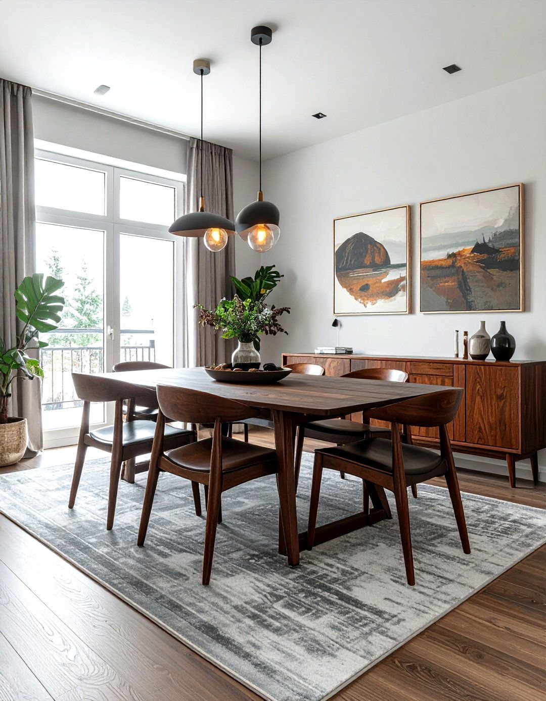 Dark wood wishbone chair - 30 wishbone dining chair ideas