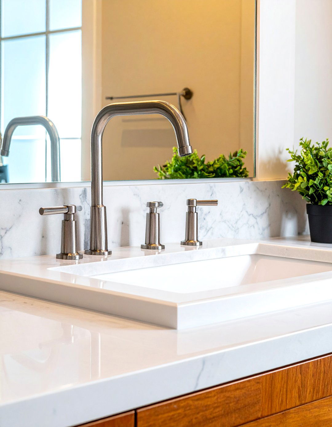 Deck mount faucet - 30 bathroom plumbing ideas