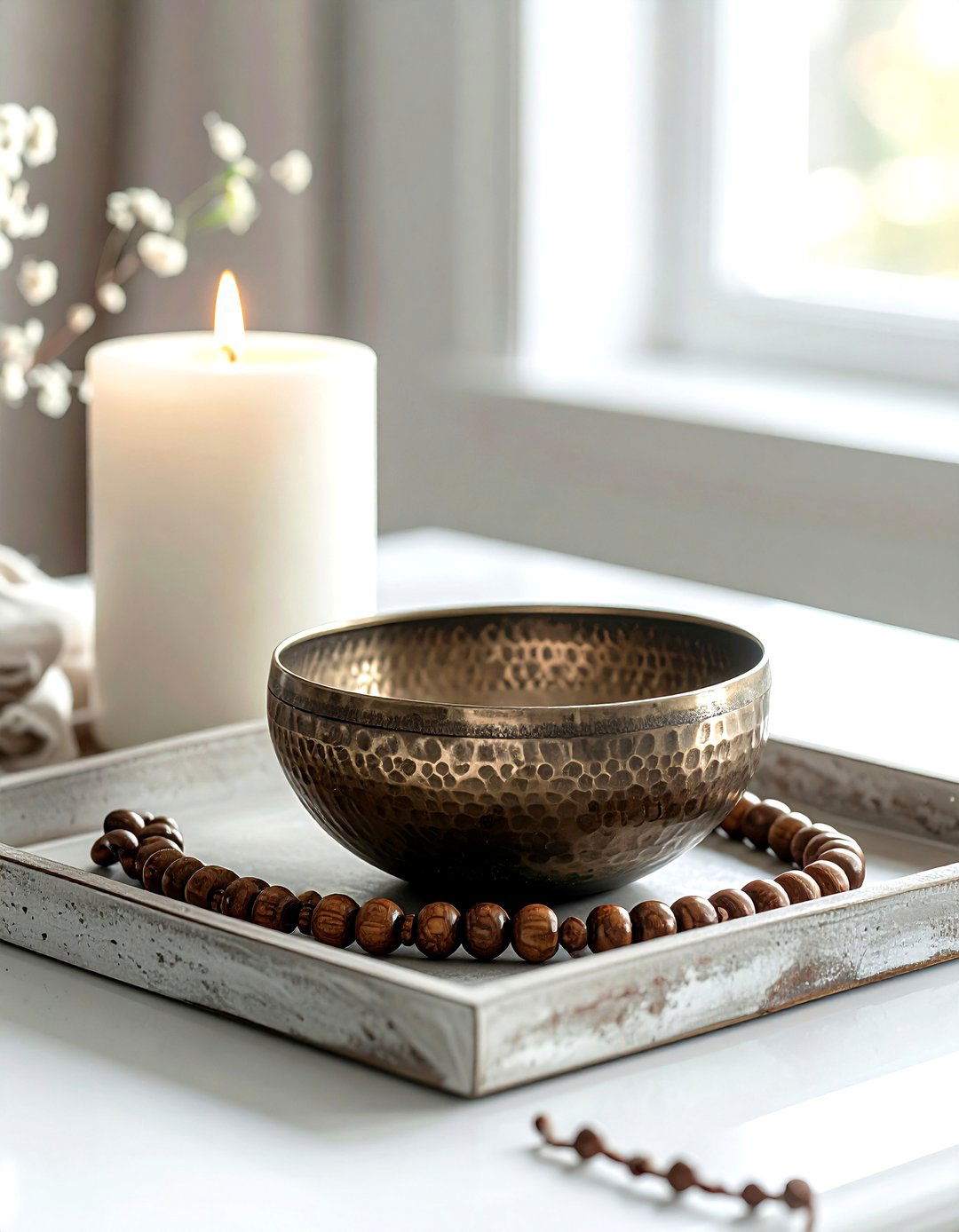 Decorative Bowl On Tray - 30 coffee table tray styling ideas
