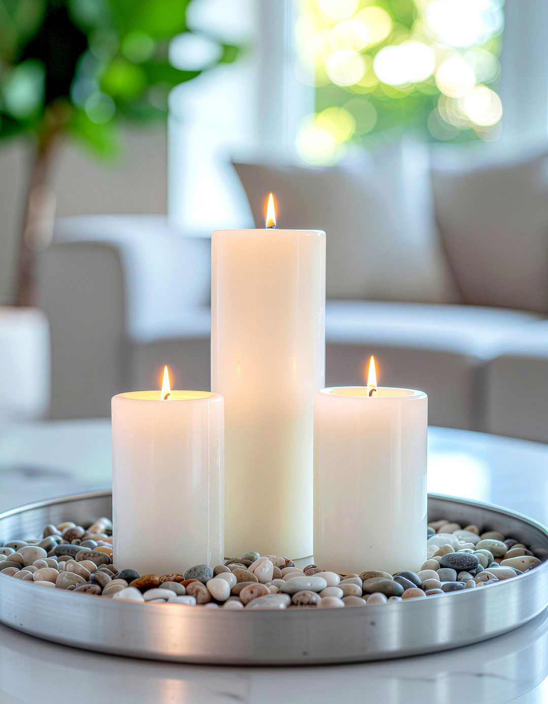 Decorative Candle Arrangement - 30 weekend living room ideas