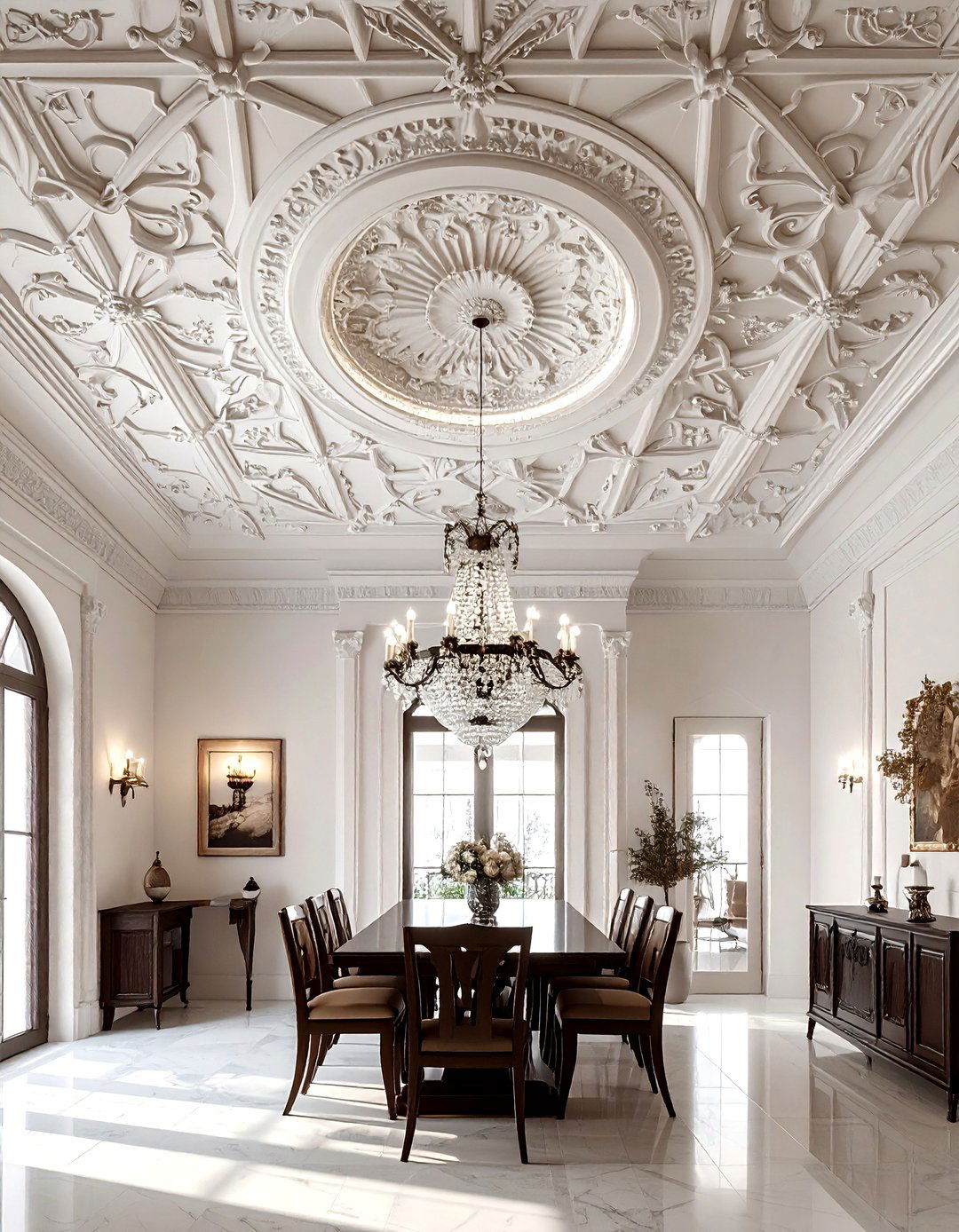 Decorative Ceiling Detail - 30 Spanish dining room ideas