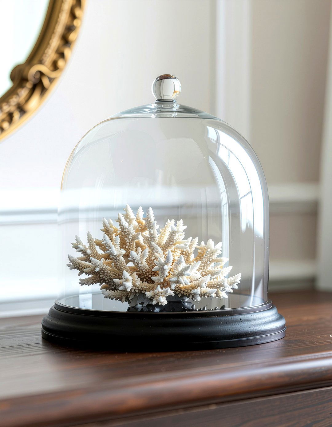 Decorative Glass Cloche - 30 entryway table decor ideas
