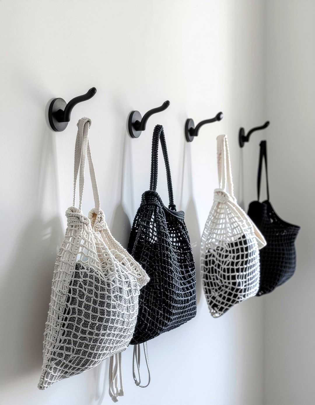 Decorative Hooks For Drying Bags - 30 laundry room organization ideas