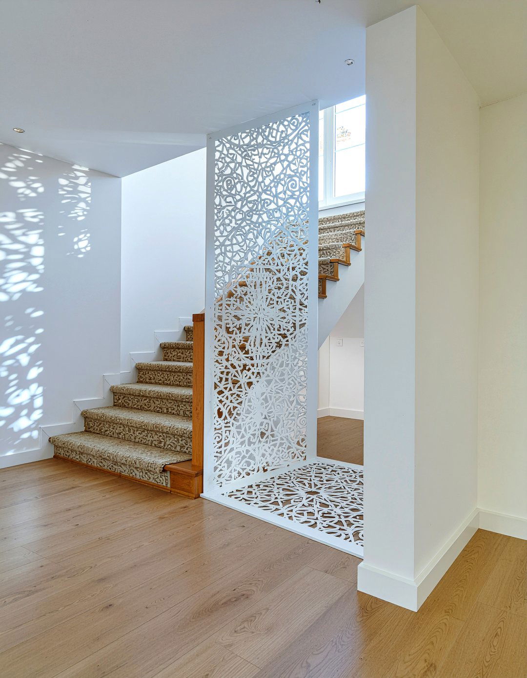 Decorative Laser Cut Panel - 30 living room divider ideas
