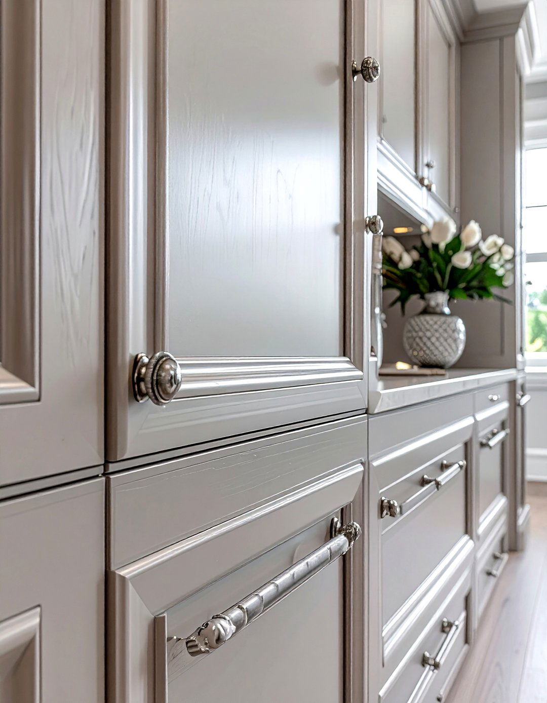 Decorative Nickel Cabinet Pulls - 30 nickel kitchen hardware ideas