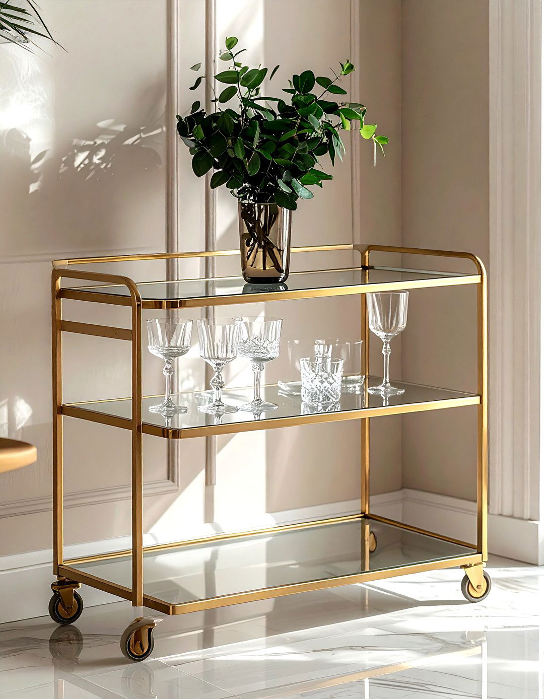 Decorative Rolling Cart - 30 must-have decor ideas