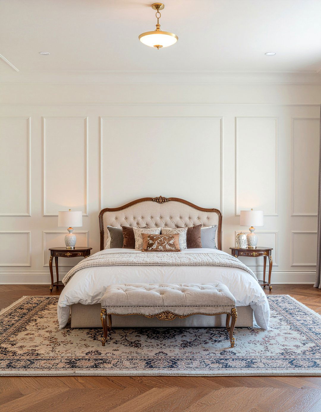 Decorative Wall Molding - 30 Hollywood regency bedroom ideas