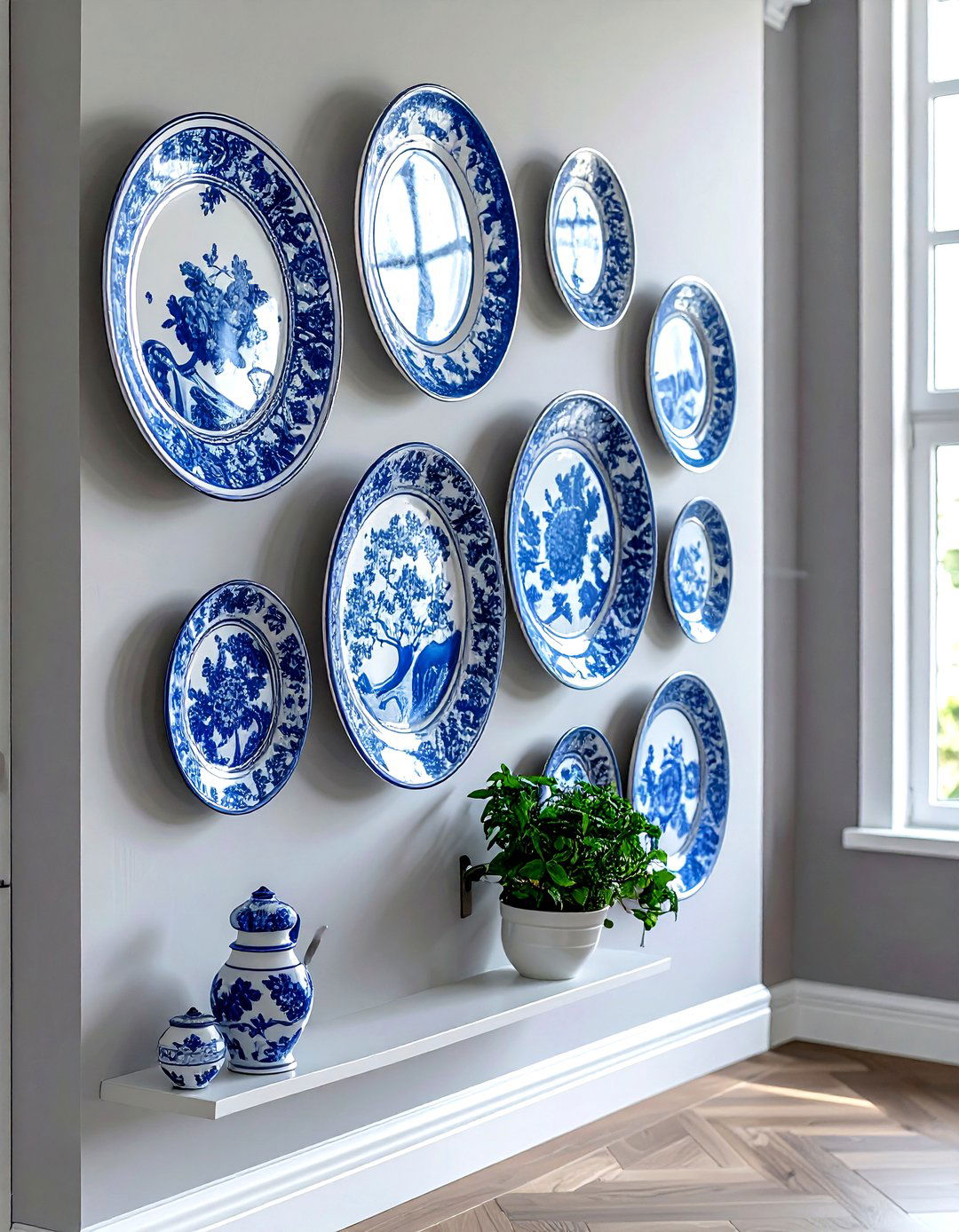 Decorative Wall Plates - 30 kitchen wall decor ideas