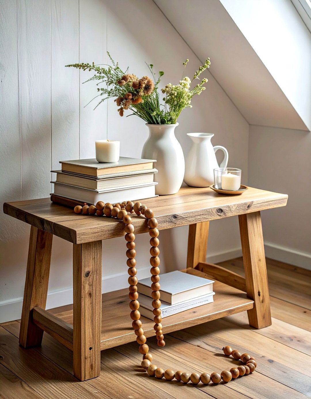 Decorative Wooden Beads - 30 side table decor ideas