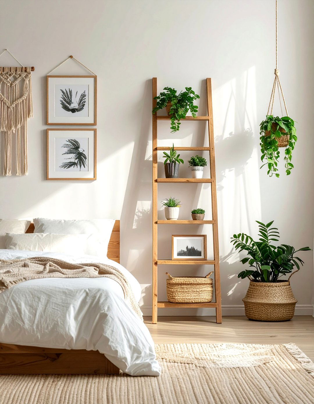 Decorative ladder shelf - 30 memory display ideas