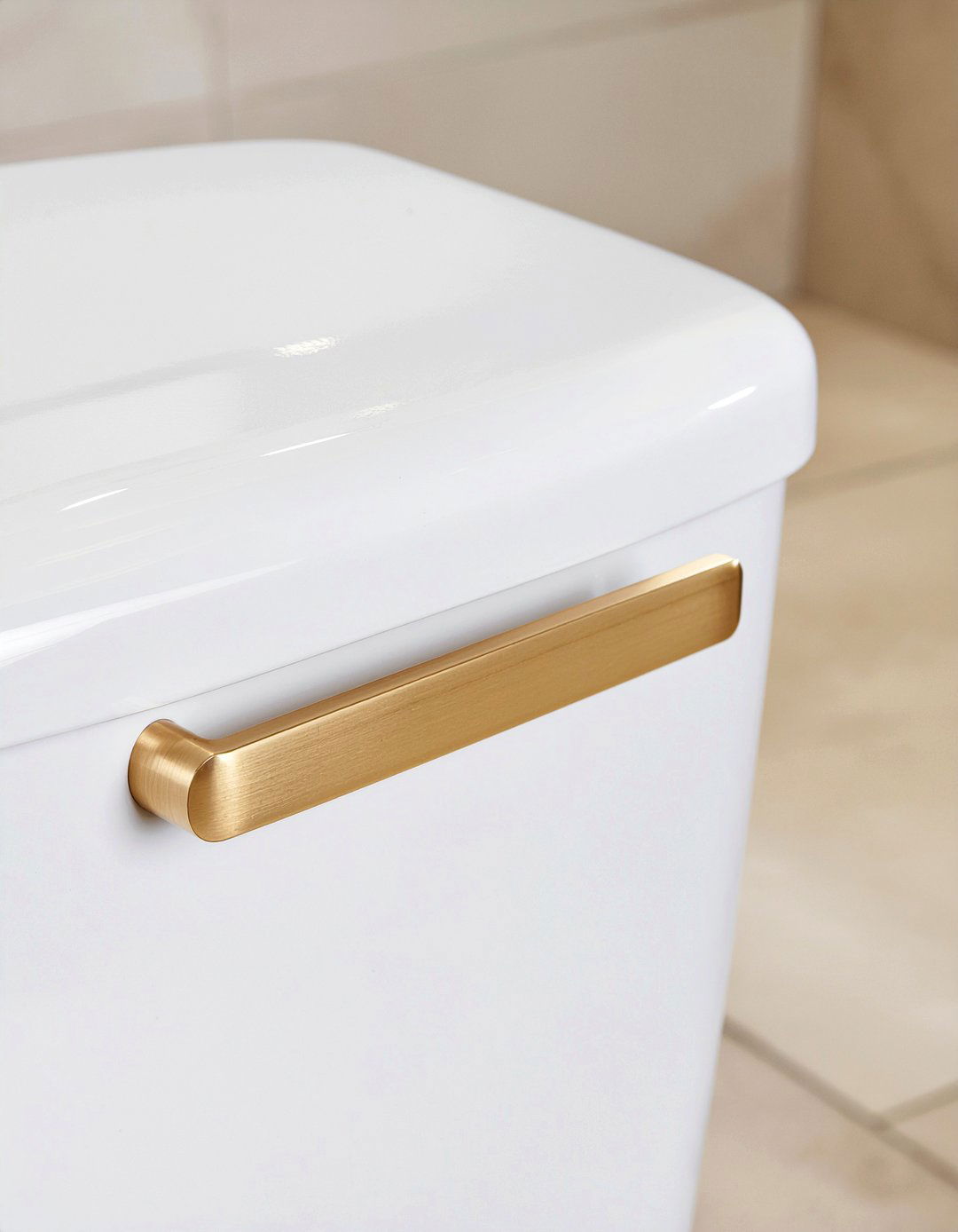 Decorative metal toilet handle - 30 partial bathroom remodel ideas