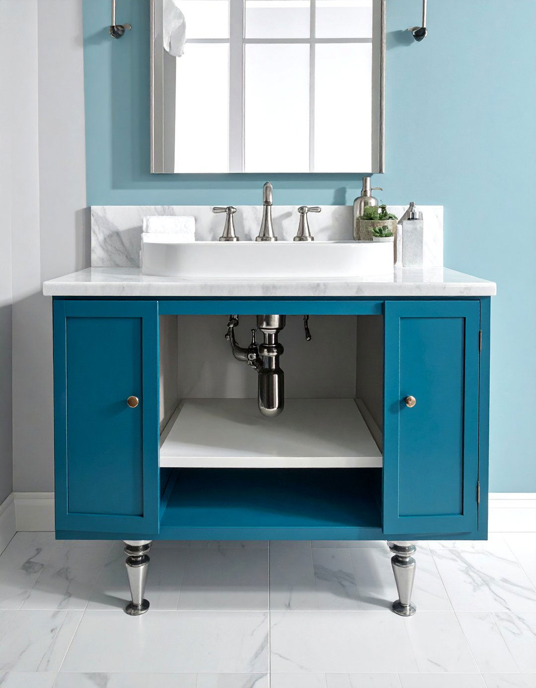 Decorative p trap - 30 bathroom plumbing ideas