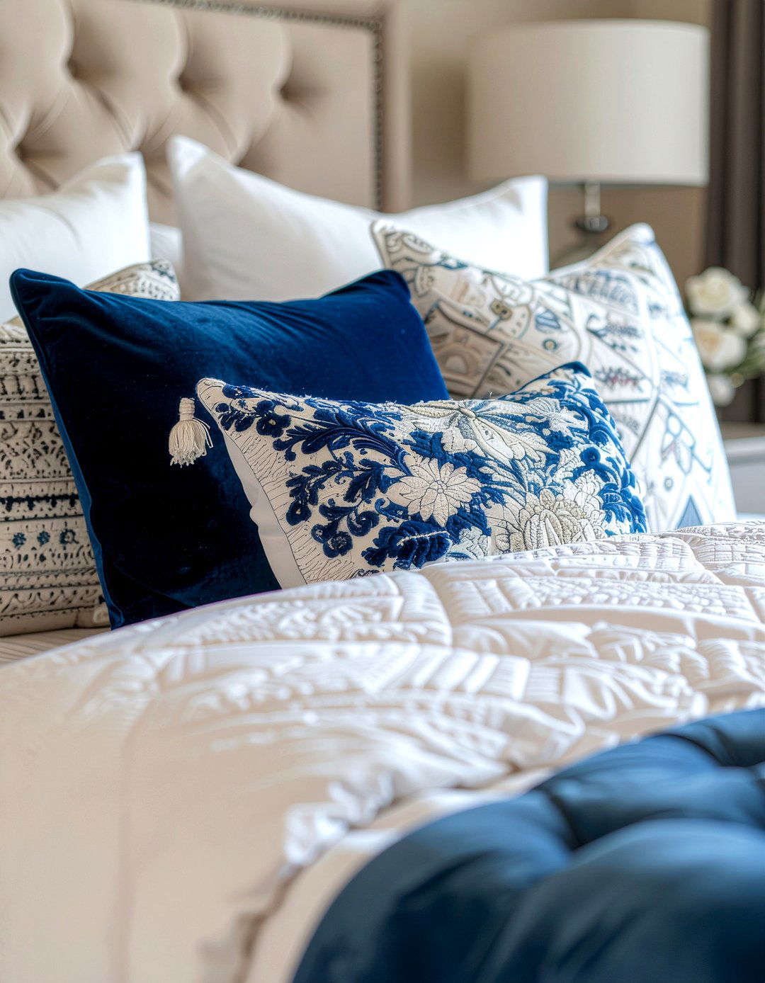 Decorative pillows - 30 bedroom on a budget ideas