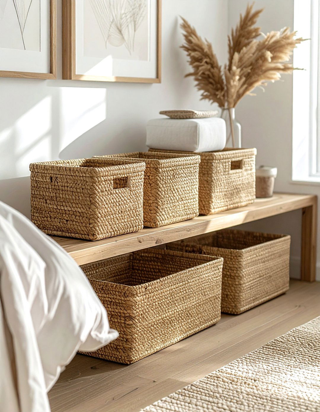 Decorative storage bins - 30 removable bedroom ideas