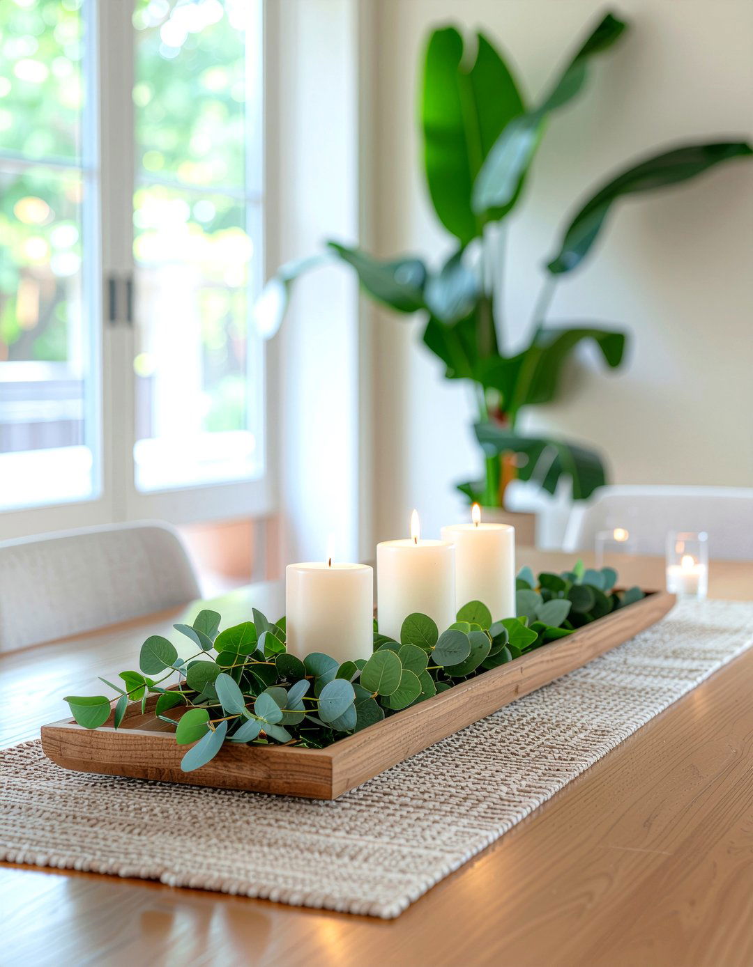 Decorative table centerpiece - 30 renter-friendly dining room ideas