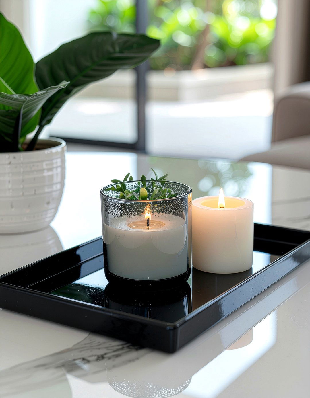 Decorative trays - 30 low cost living room ideas