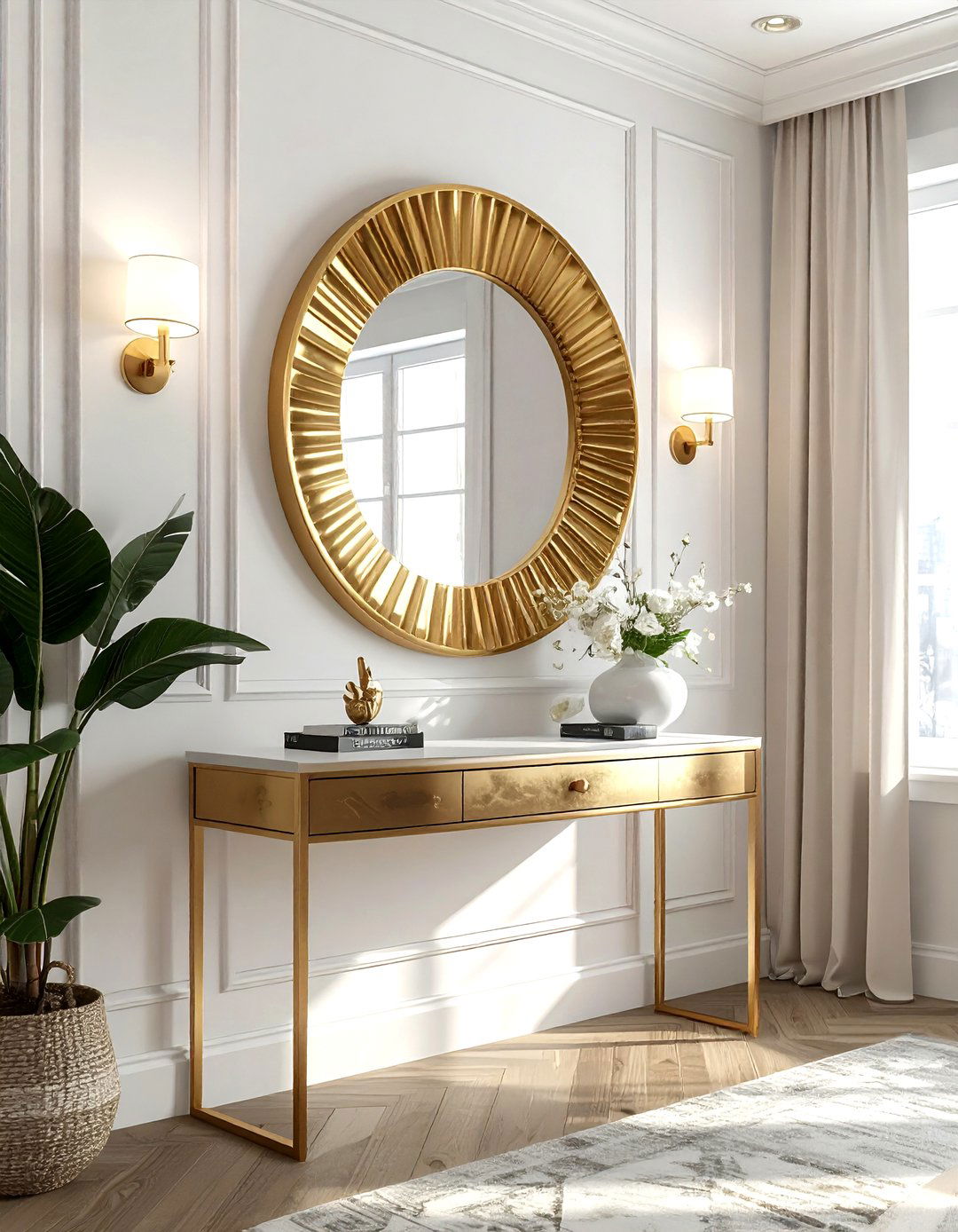 Decorative wall mirror - 30 practical decor ideas