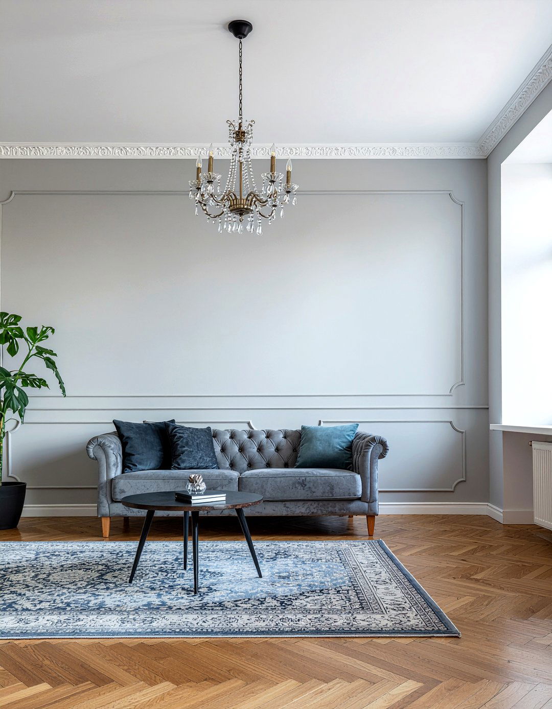 Decorative wall molding - 30 living room update ideas