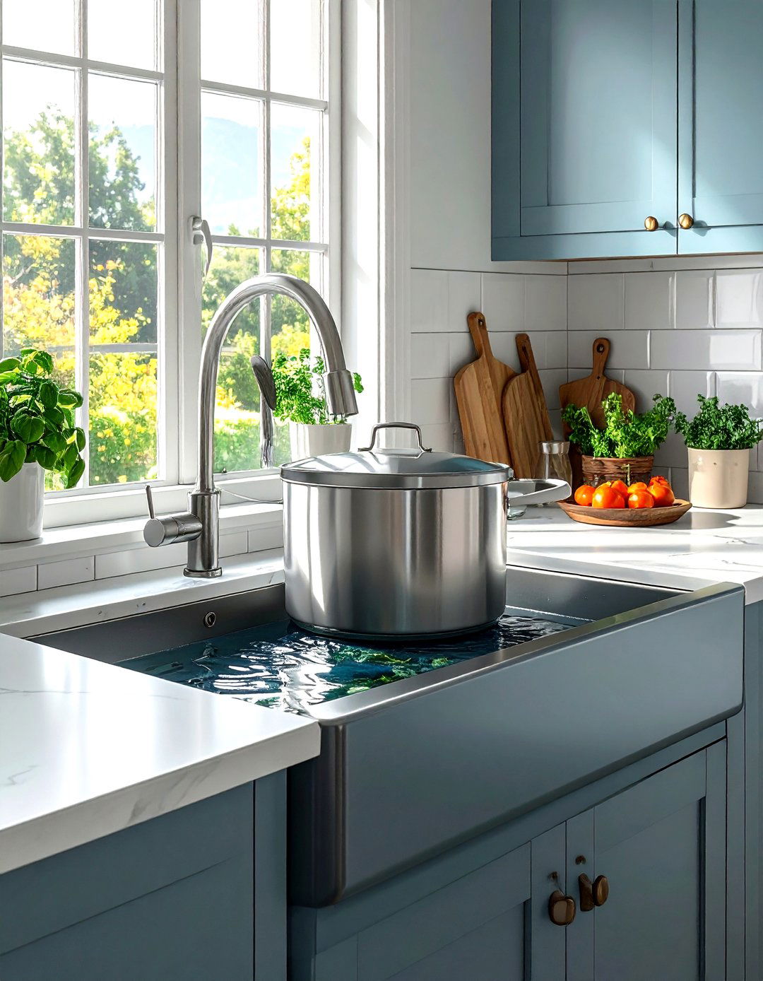 Deep Basin Kitchen Sink - 30 stainless steel sink kitchen ideas