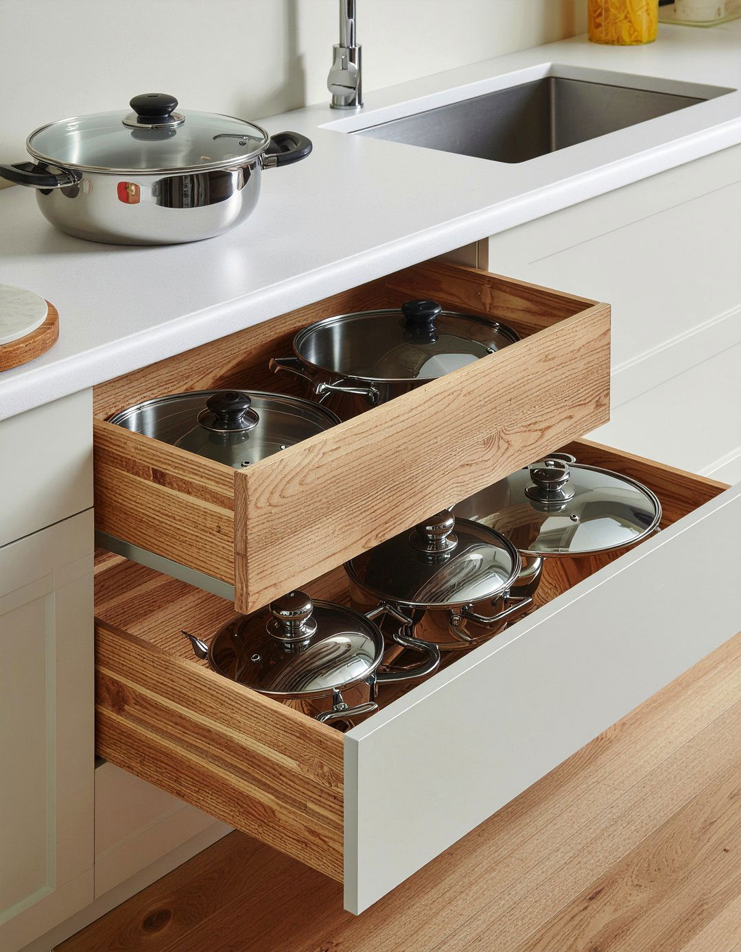 Deep Drawer Dividers - 30 clutter-free kitchen ideas